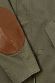 Reiss Khaki Karmie 9-13 yrs Cotton-Blend Gabardine Utility Coat - Image 3 of 5