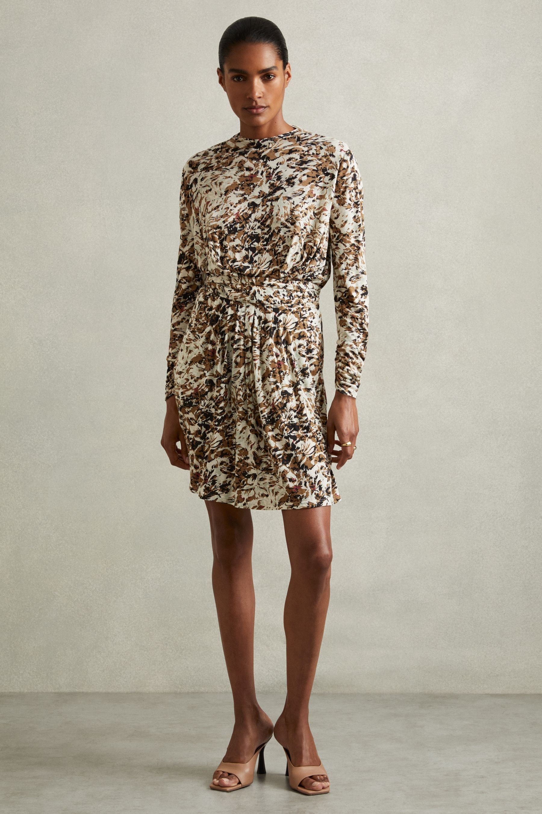 Floral print jersey dress new arrivals
