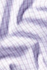 Charles Tyrwhitt Purple Slim fit non iron button down check Shirt - Image 6 of 6