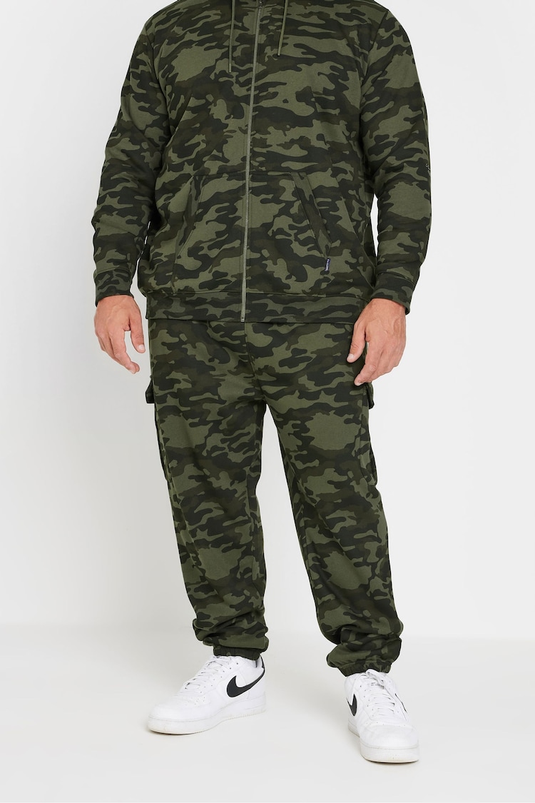 BadRhino Big & Tall Green Camo Cargo Joggers - Image 1 of 4