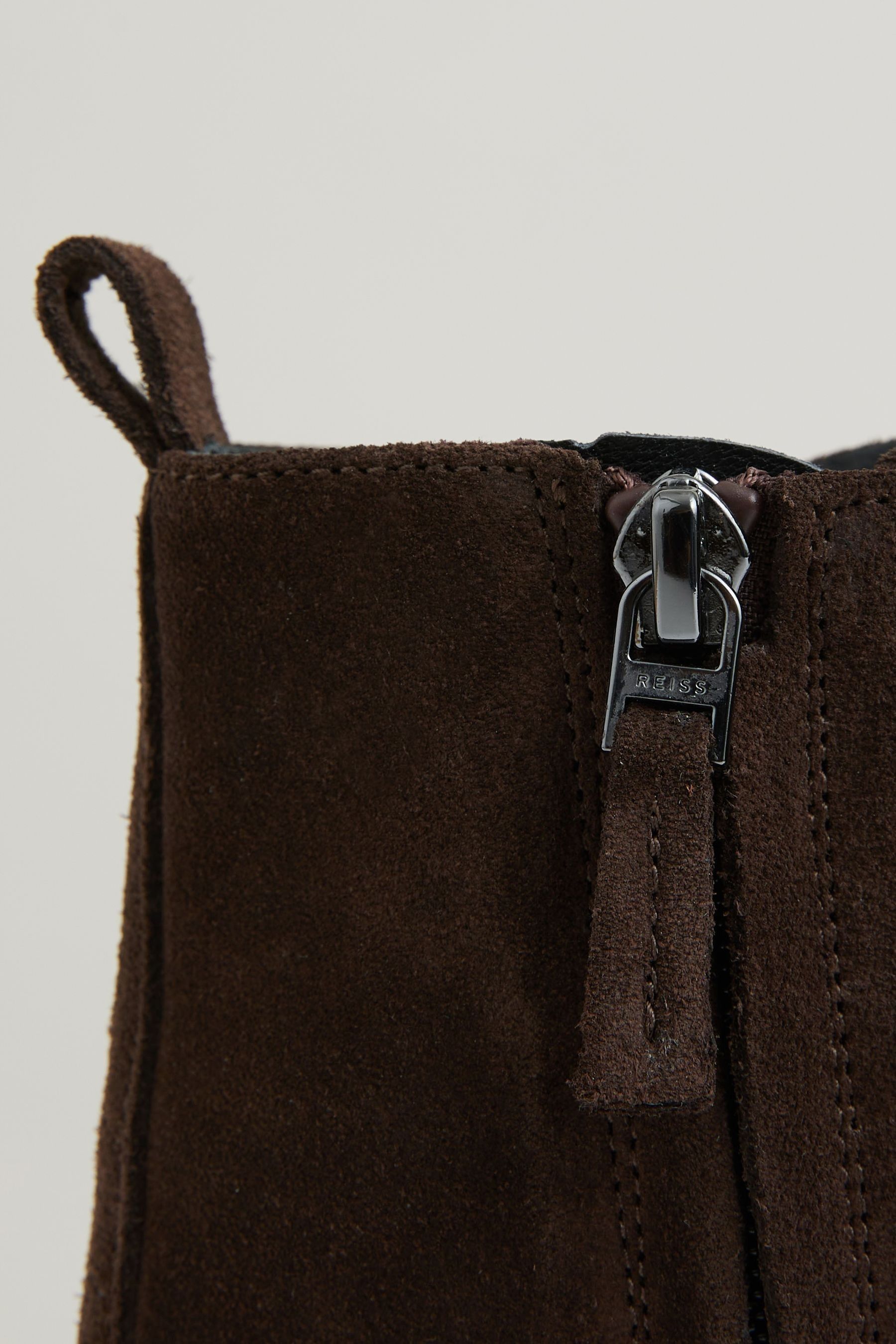 Buy Reiss Chocolate Ellie Leather Lace Up Boots from Next Luxembourg