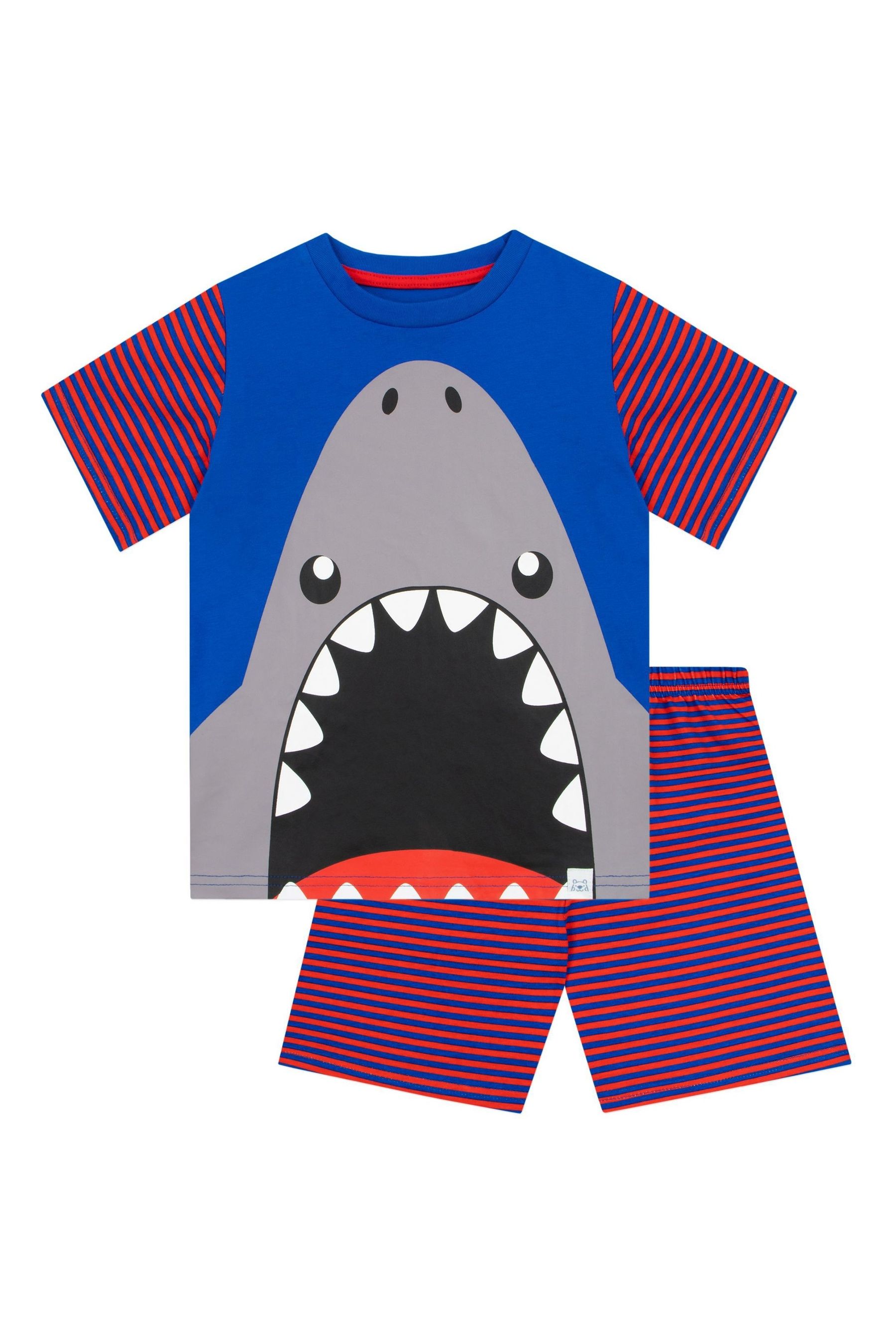 Buy Harry Bear Blue Shark Short 100 Cotton Pyjamas from the Next UK online shop