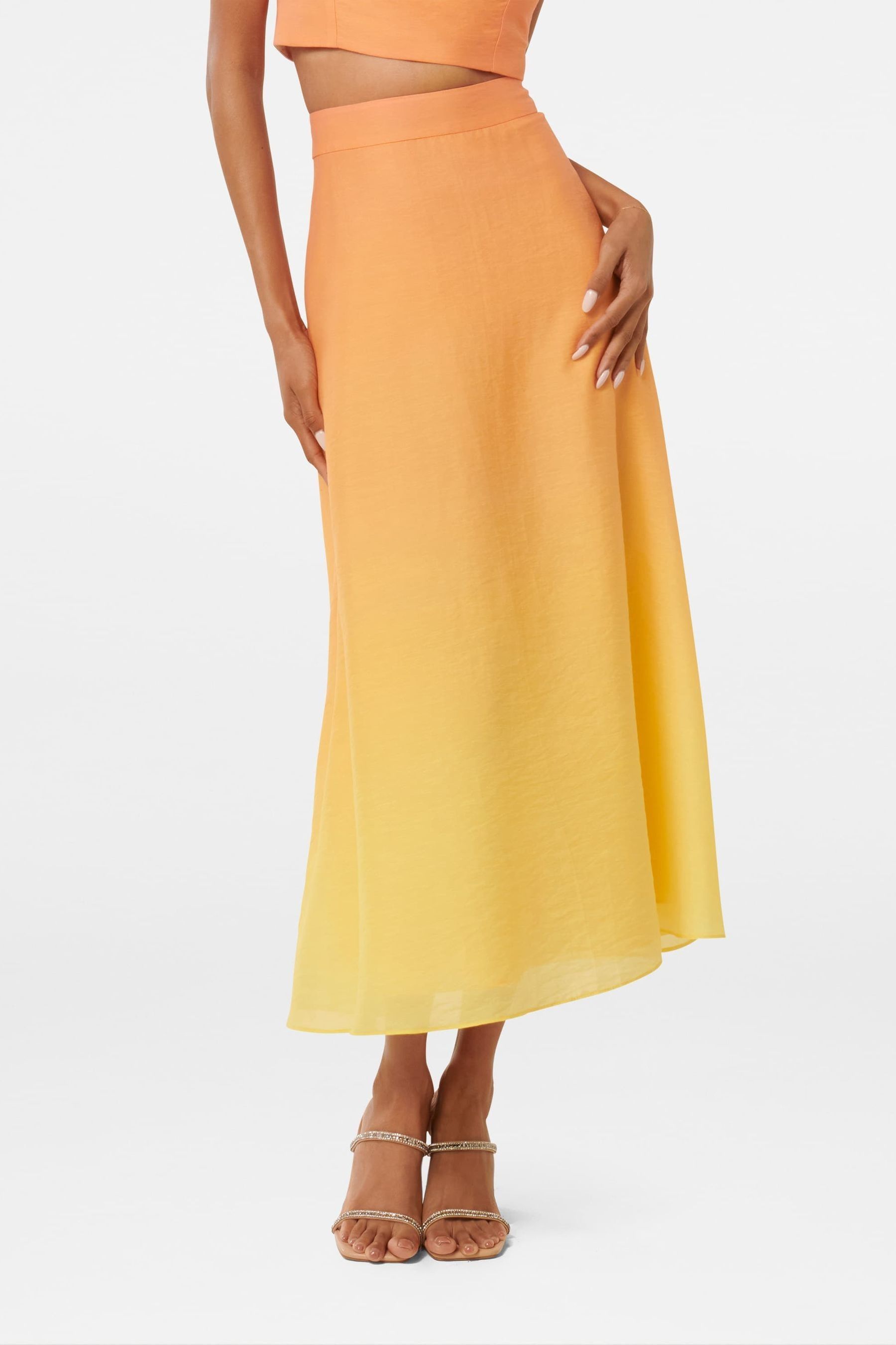 Buy Forever New Yellow Celeste Petite Formal Midi Skirt from Next Luxembourg