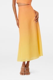 Forever New Yellow Celeste Petite Formal Midi Skirt - Image 1 of 5