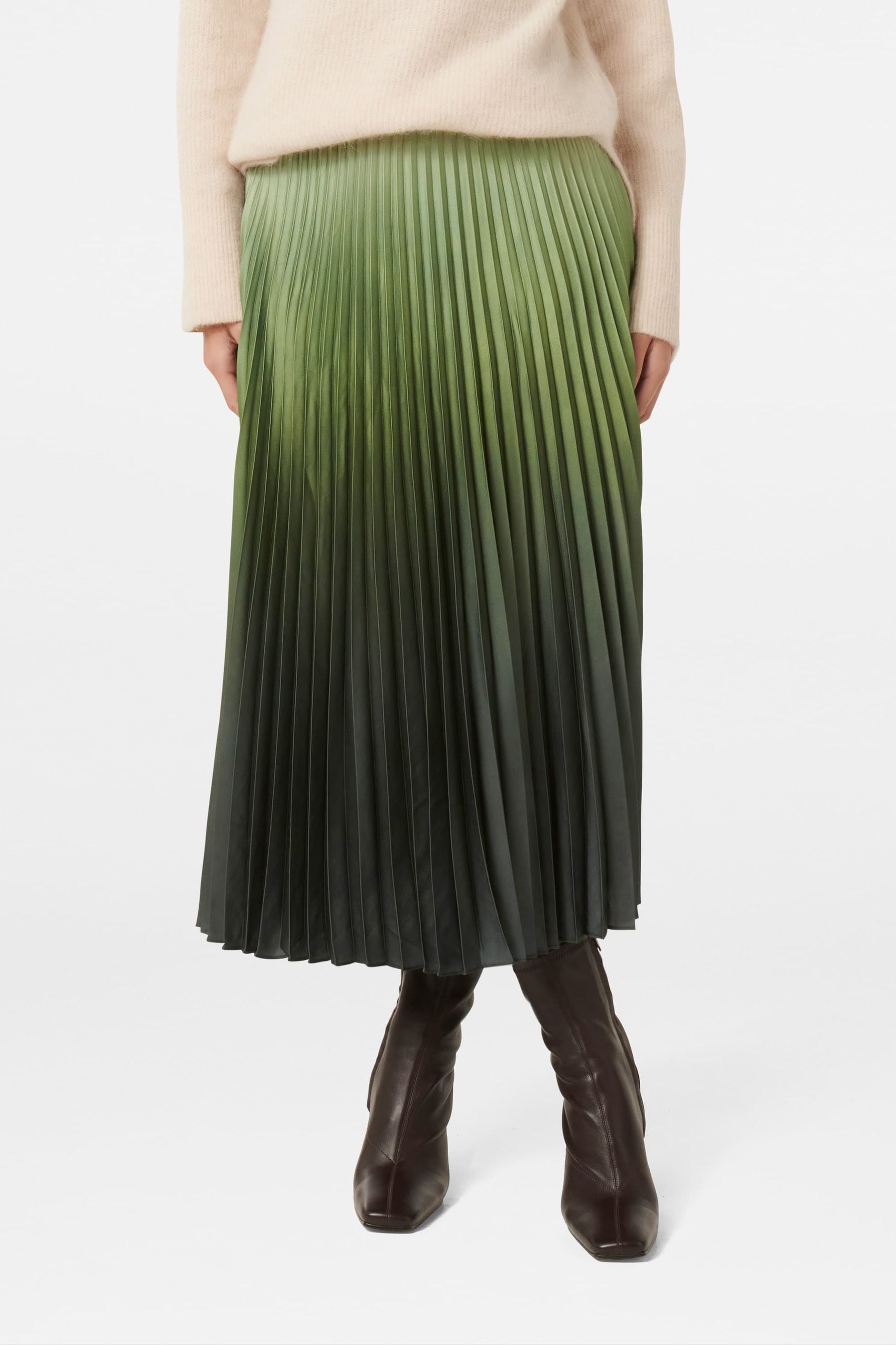 Pleated long skirt online shopping online