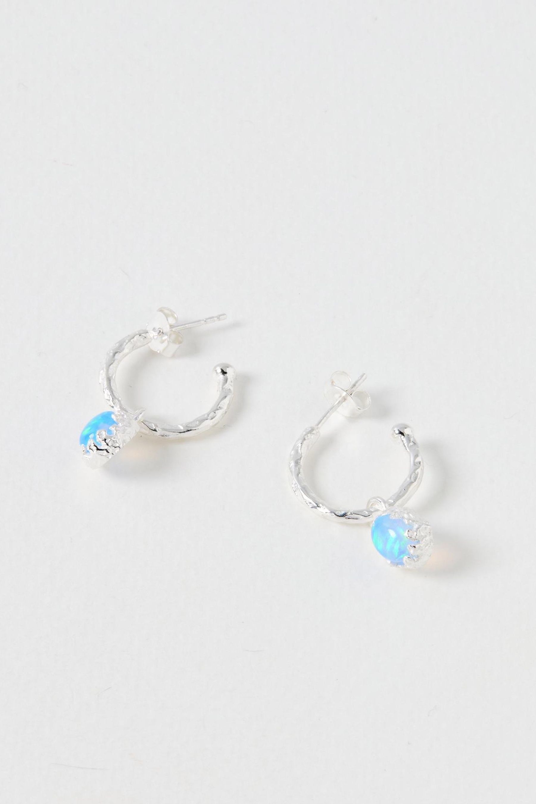 Oliver bonas blue earrings store