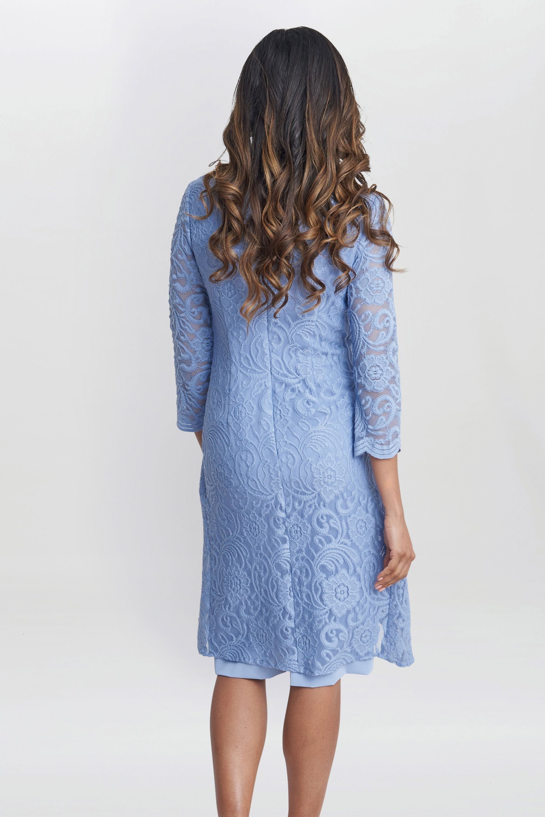 Gina bacconi crepe dress store