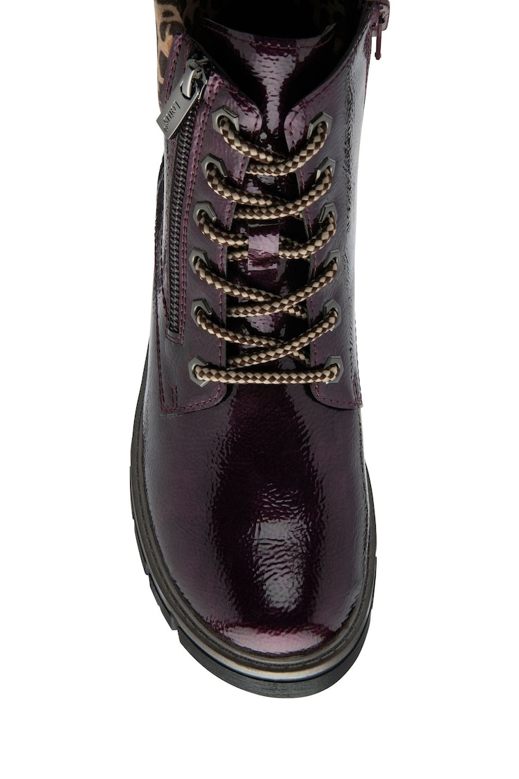 Lotus Purple Patent Ankle Boots - Image 4 of 4