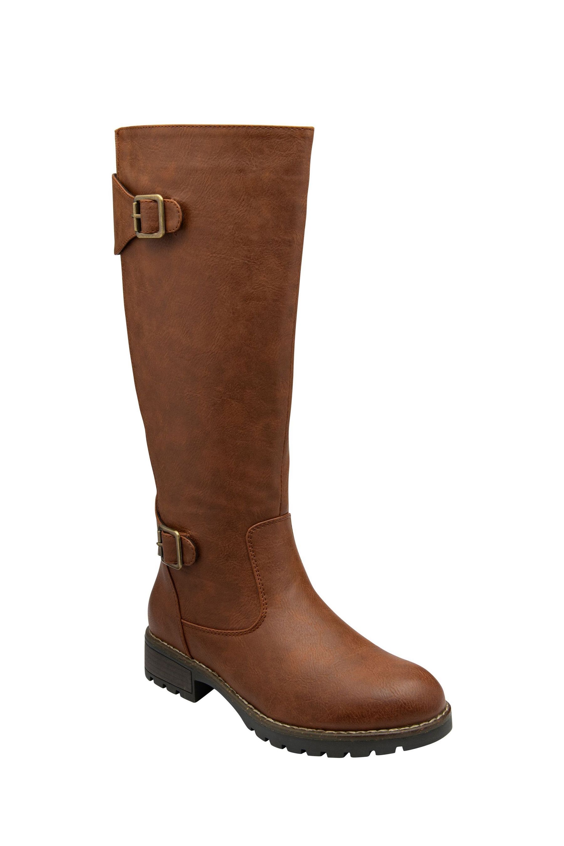 Lotus Brown Knee High Boots 8 EU 42 Womens