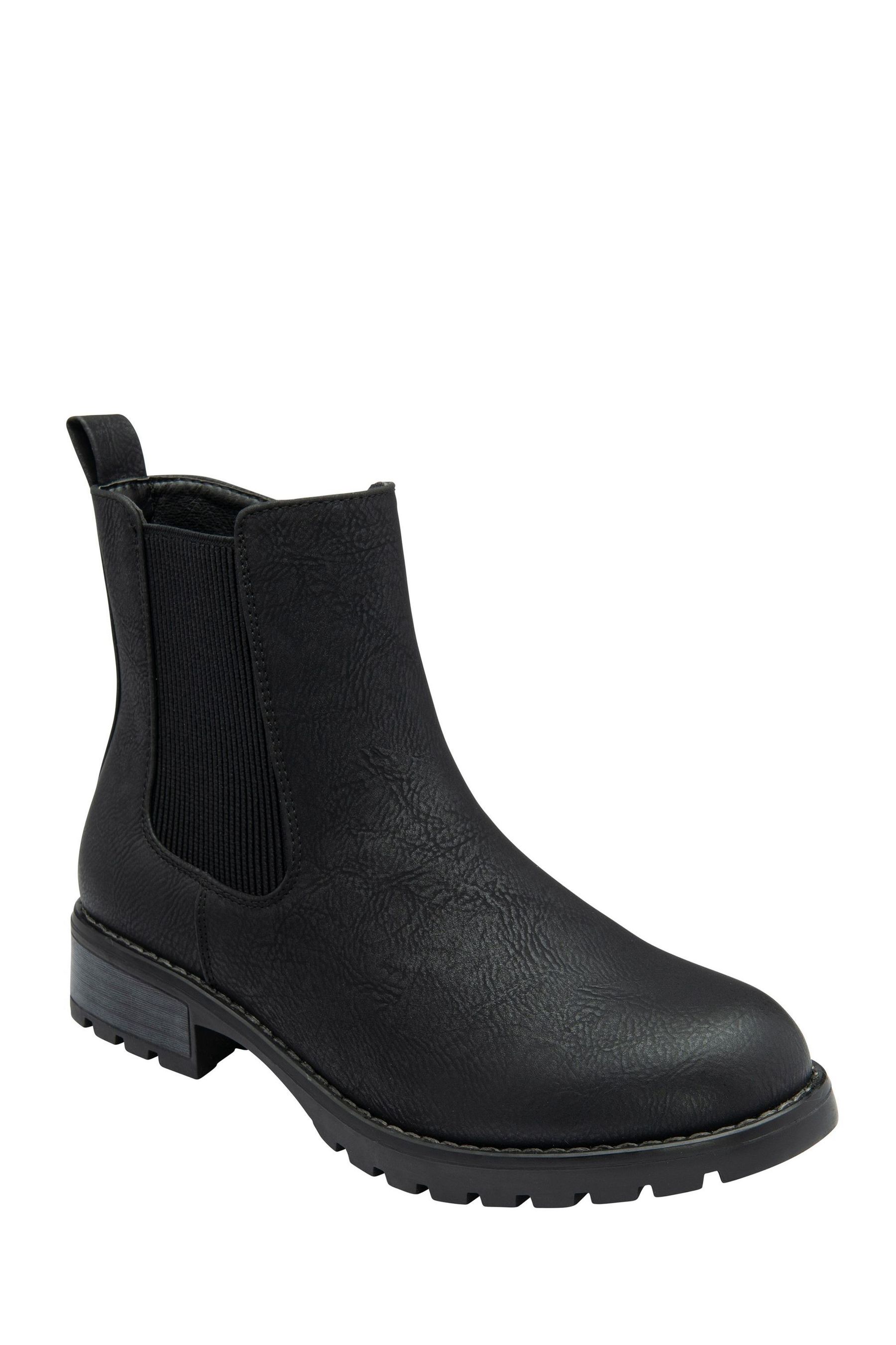Lotus Black Chelsea Boots 6 EU 39 Womens