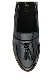 Lotus Black Wedge Loafers - Image 4 of 4