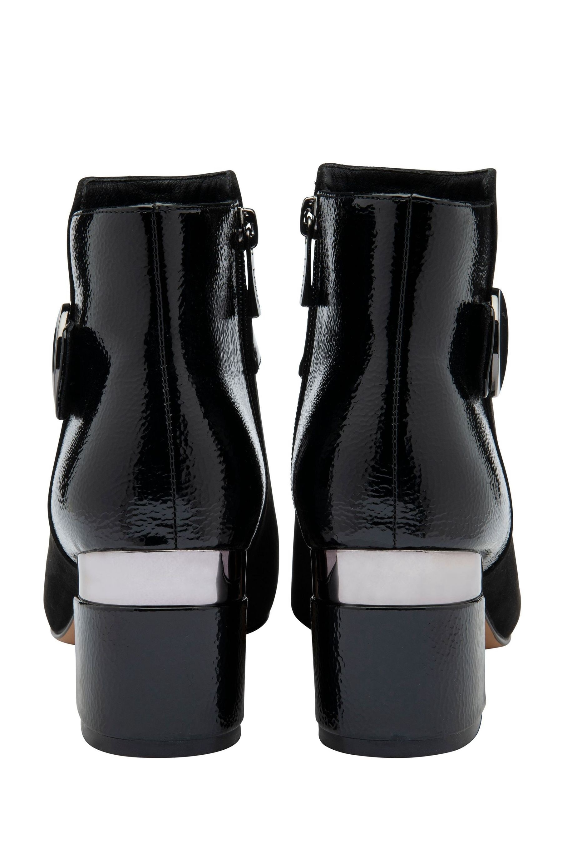 Lotus black ankle boots discount