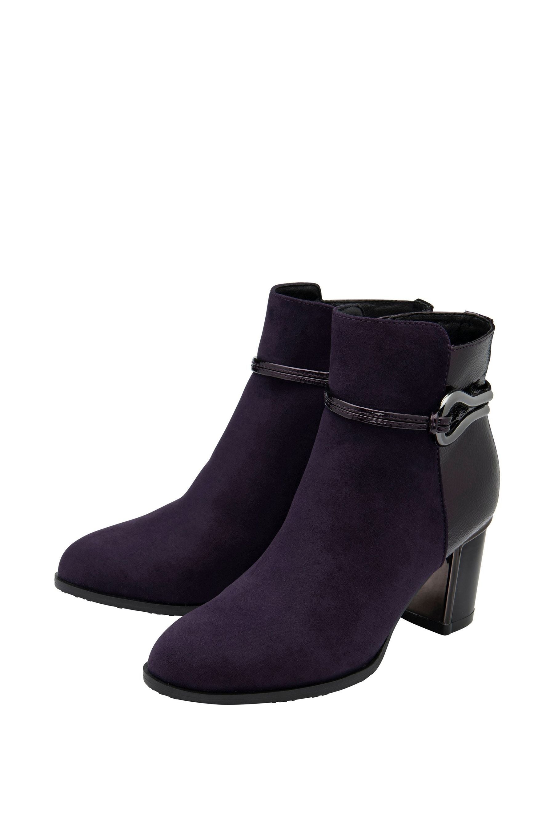 Buy Lotus Purple Heeled Ankle Boots from the Next UK online shop