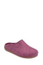 Lotus Purple Textile Mule Slippers - Image 1 of 4