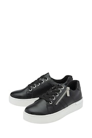 Lotus Black Zip Up Flat Trainers - Image 2 of 4