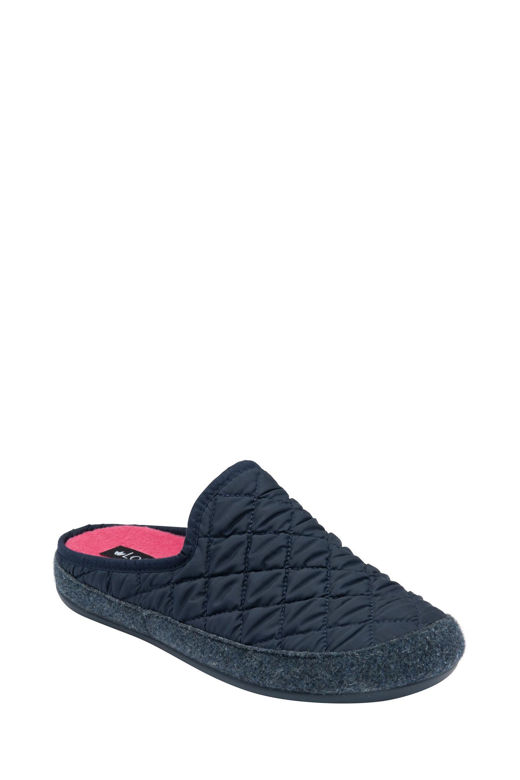 Buy Lotus Blue Quilted Mule Slippers from Next Canada