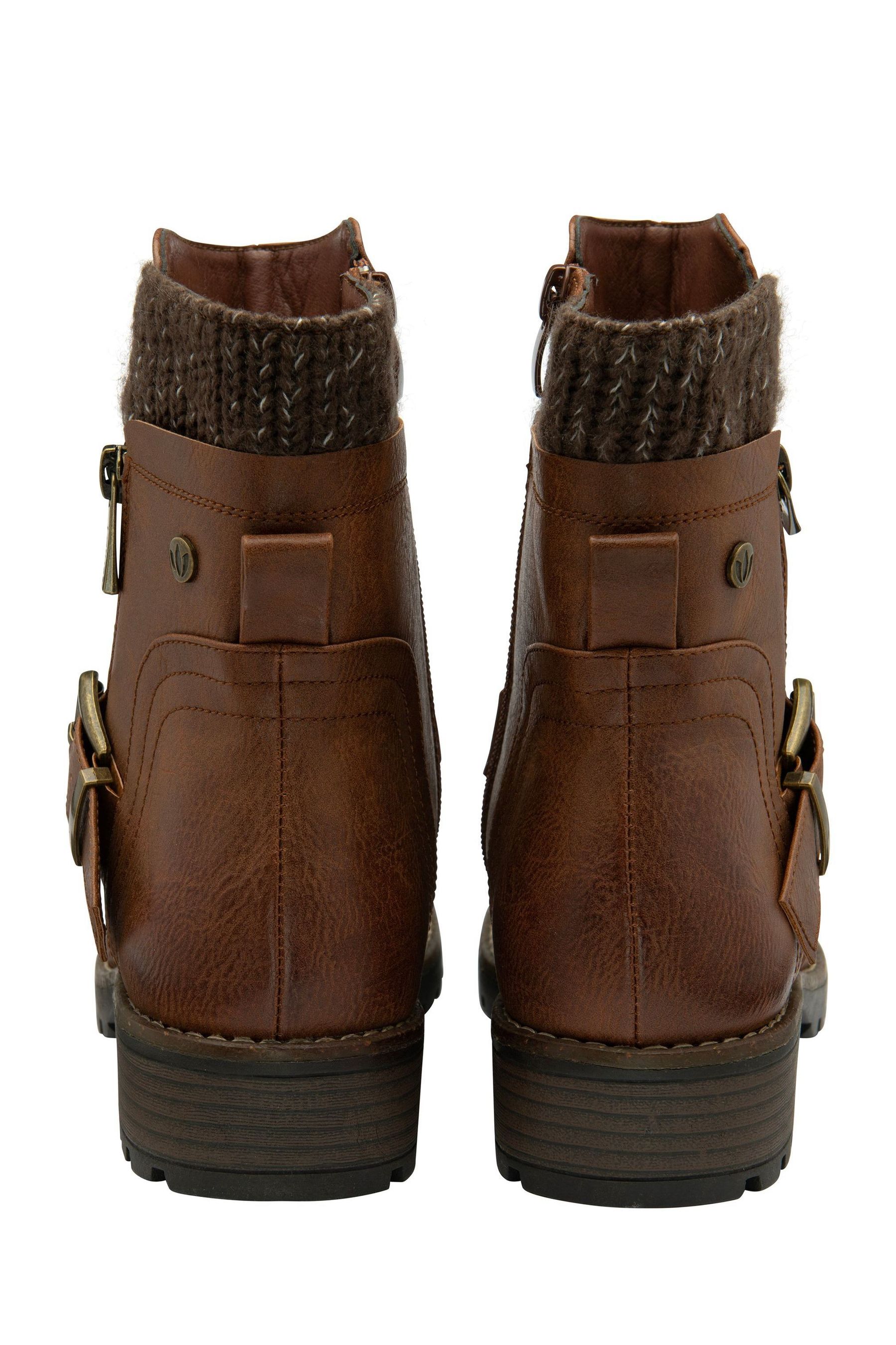 Lotus buckle calf boots sales