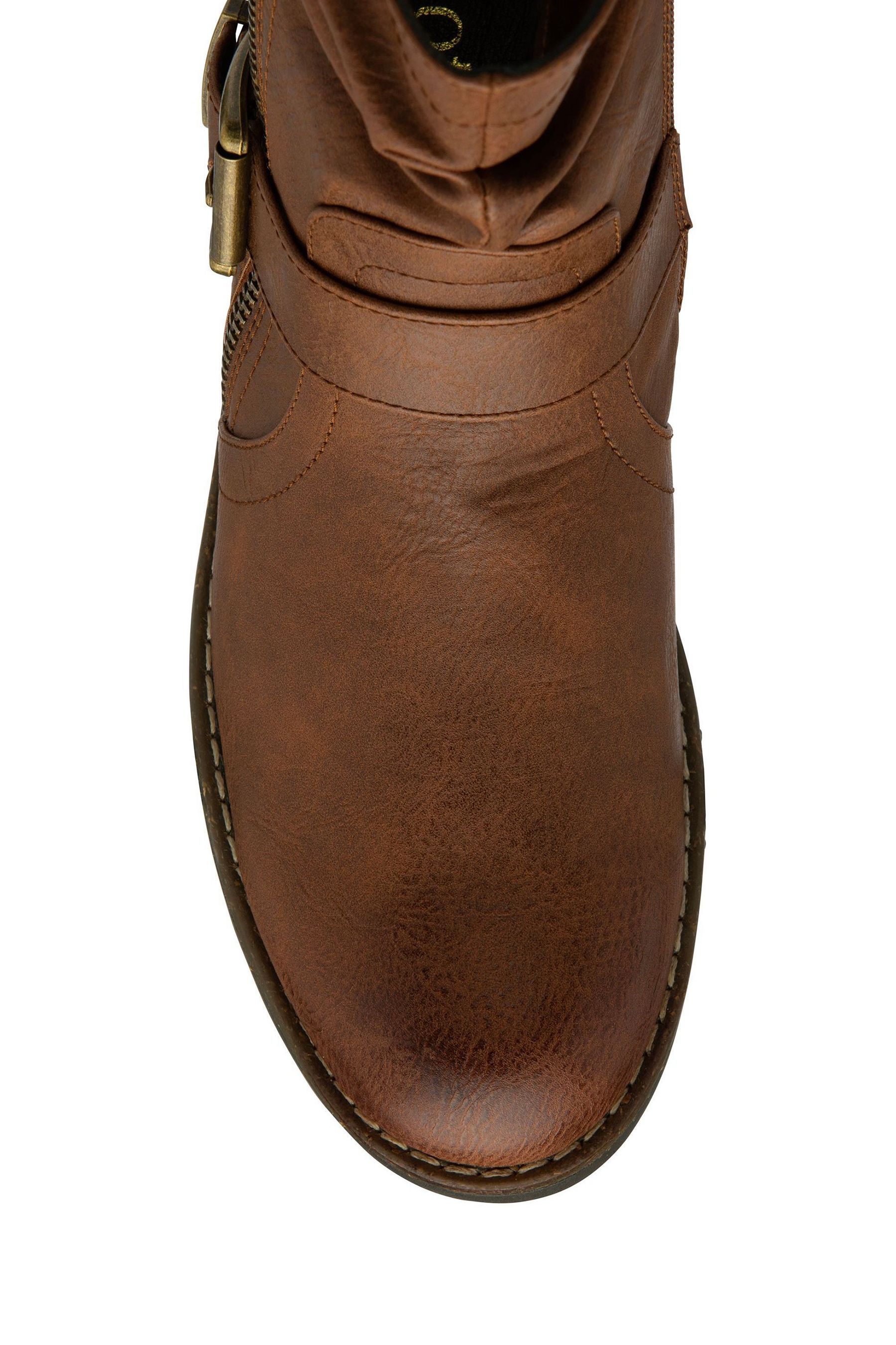 Lotus buckle calf boots sales