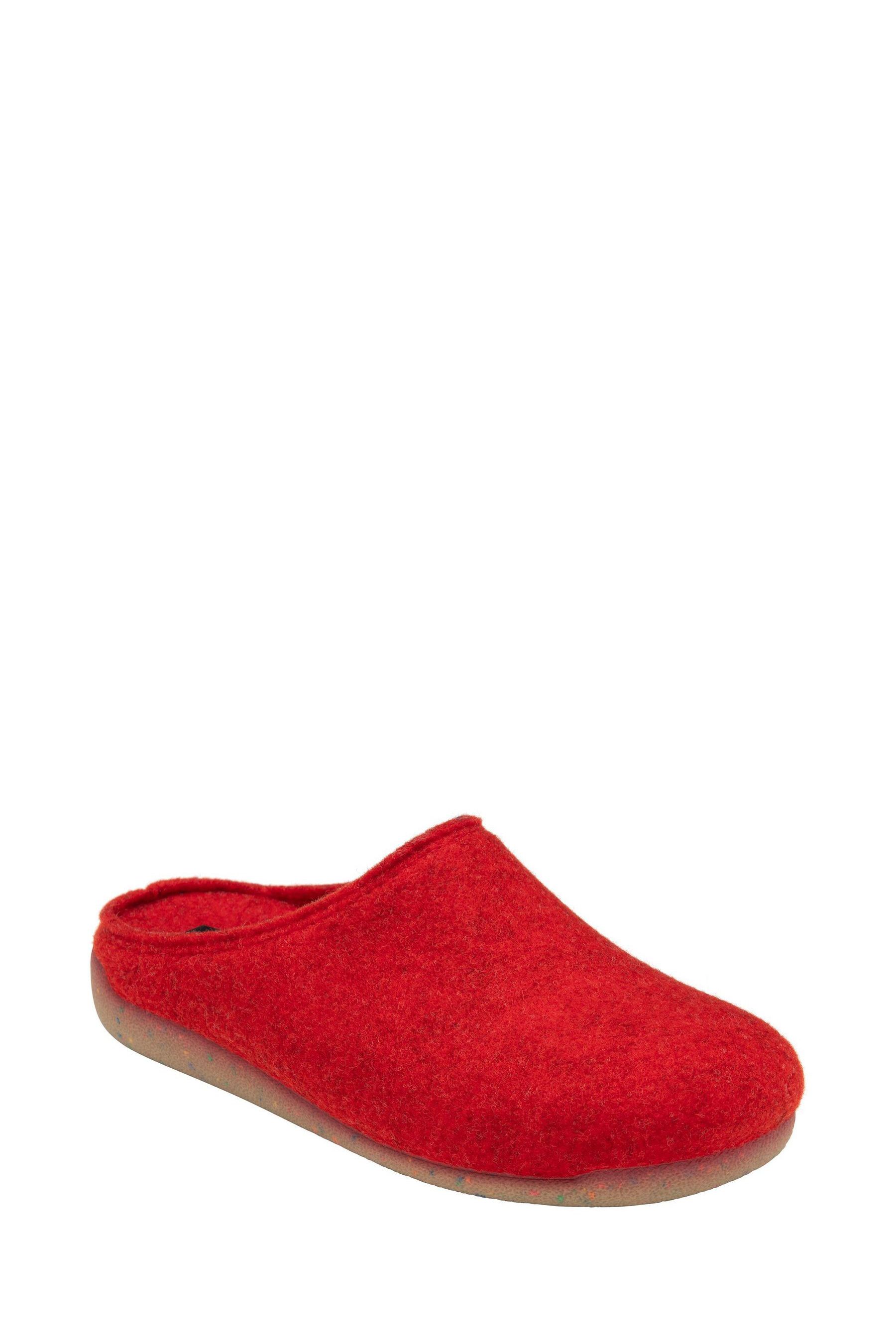 Buy Lotus Red Textile Mule Slippers from the Next UK online shop