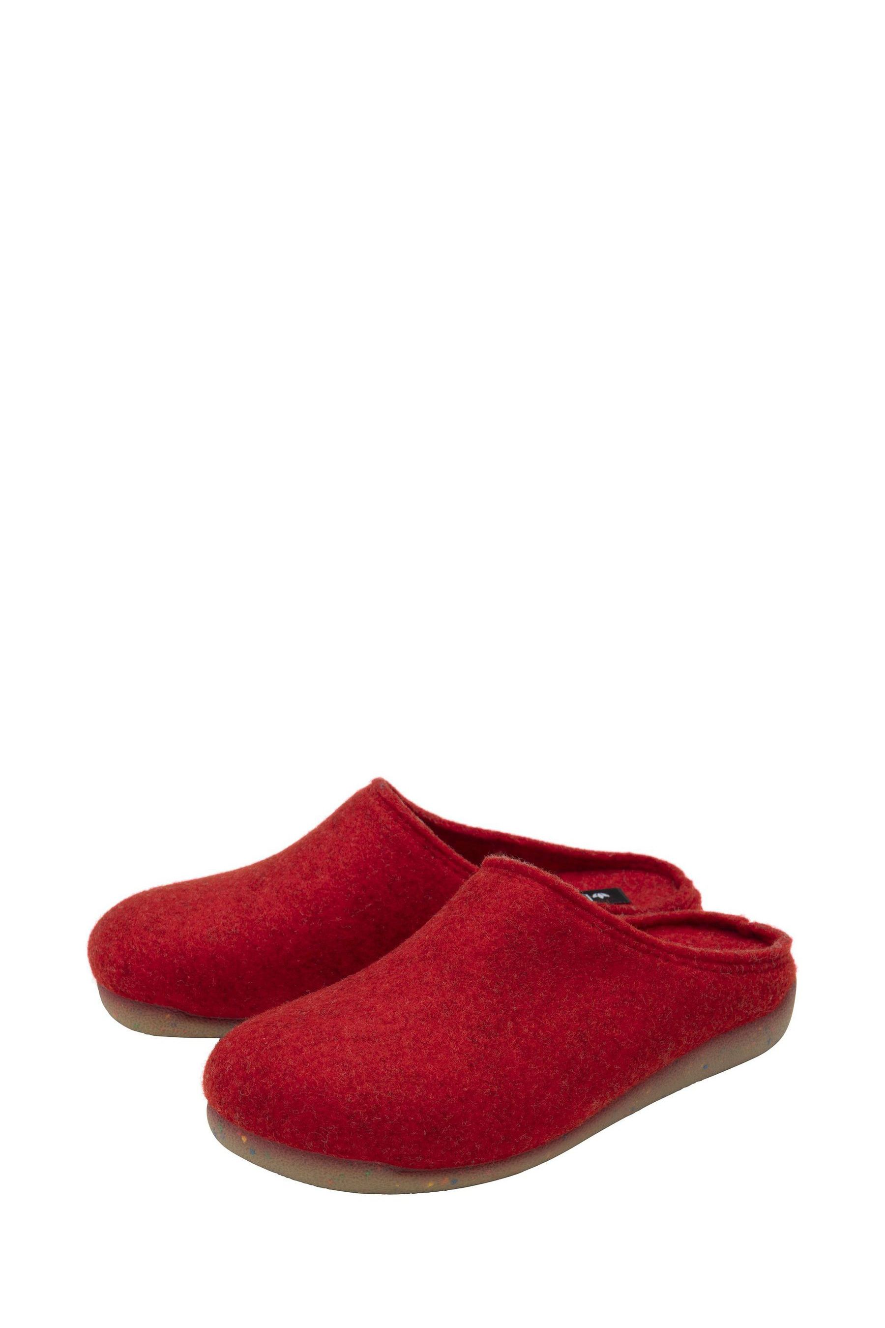 Buy Lotus Red Textile Mule Slippers from Next Luxembourg