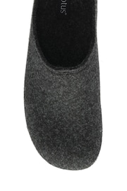 Lotus Grey Textile Mule Slippers - Image 4 of 4