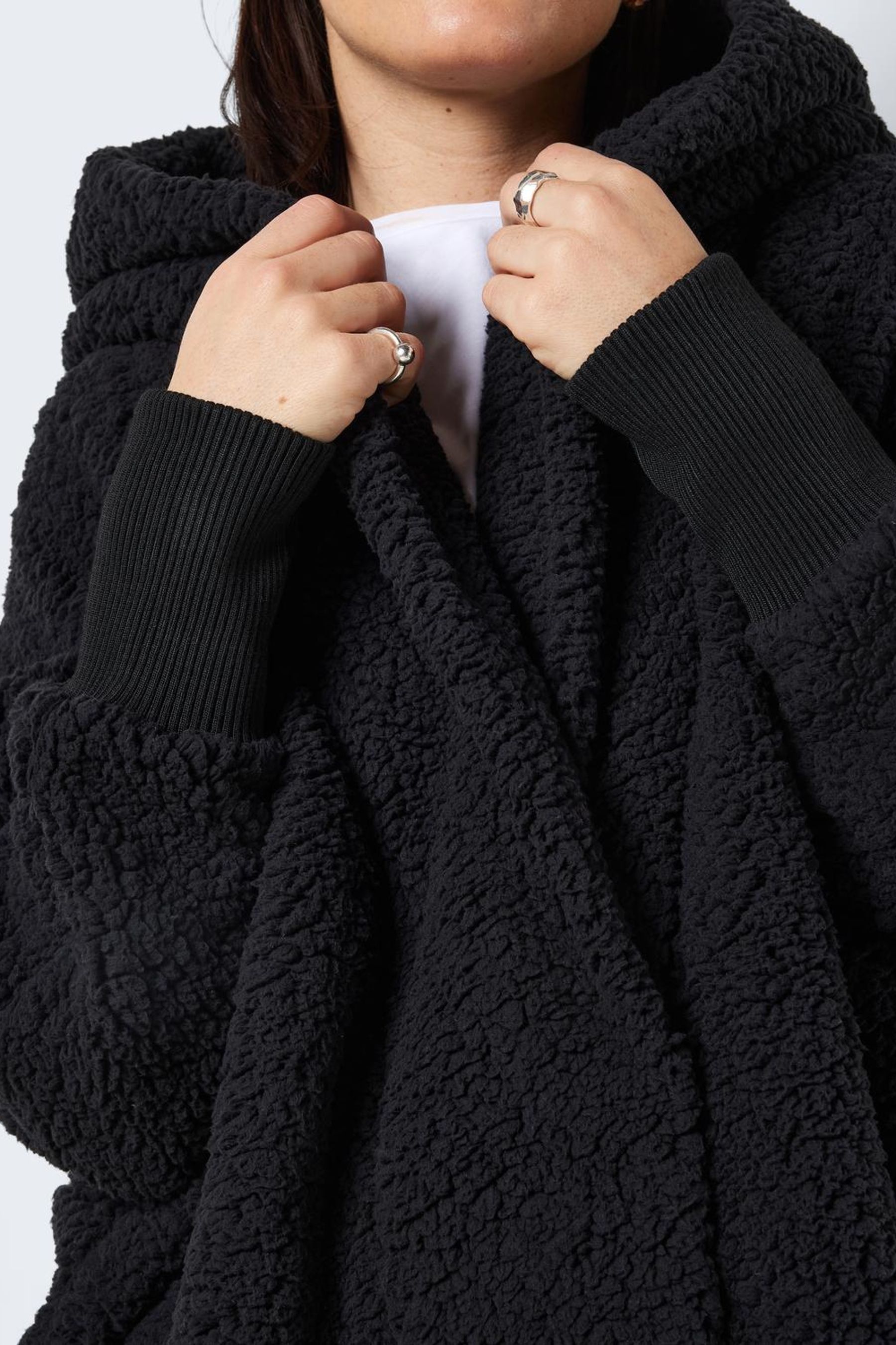 Noisy may teddy coat top