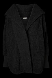 NOISY MAY Black Long Sleeve Teddy Coat - Image 5 of 5