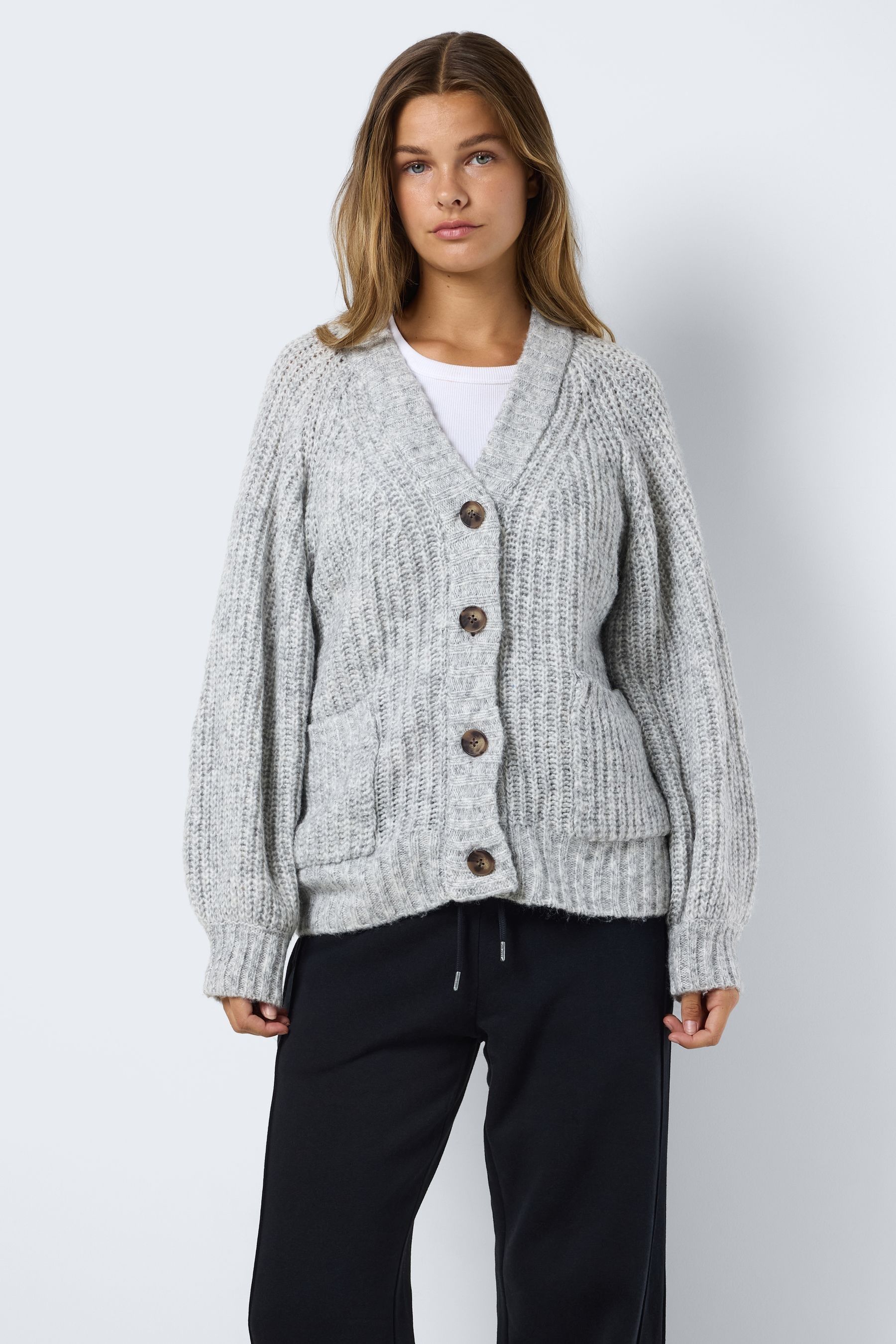 Grey button down cardigan new arrivals