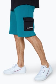 Hype. Blue CONTINU8 Unisex Cargo Pocket Shorts - Image 2 of 5