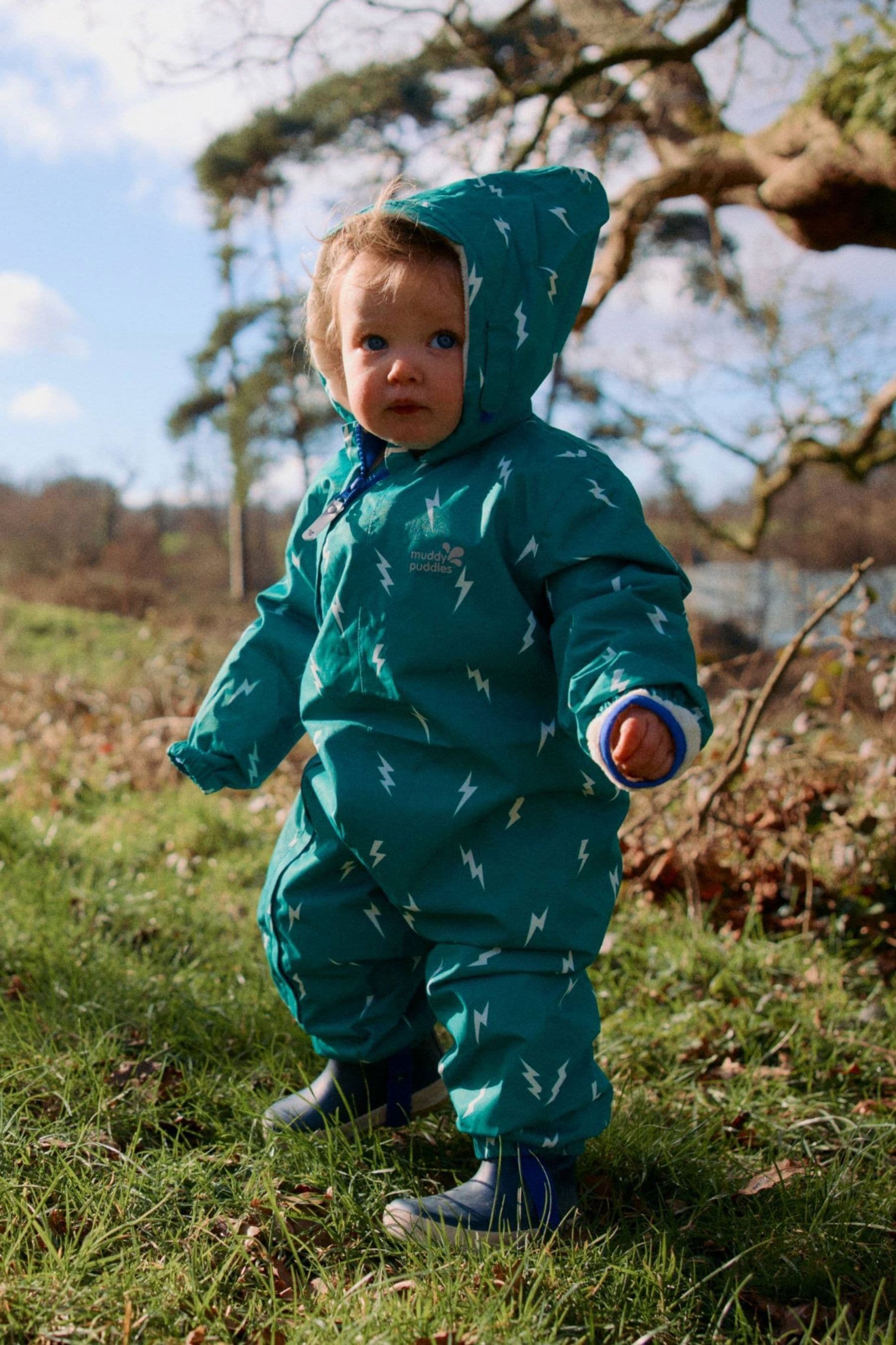Buy Muddy Puddles Green Bolt Muddy Puddles Waterproof 3 in 1 Puddlesuit from Next Oman