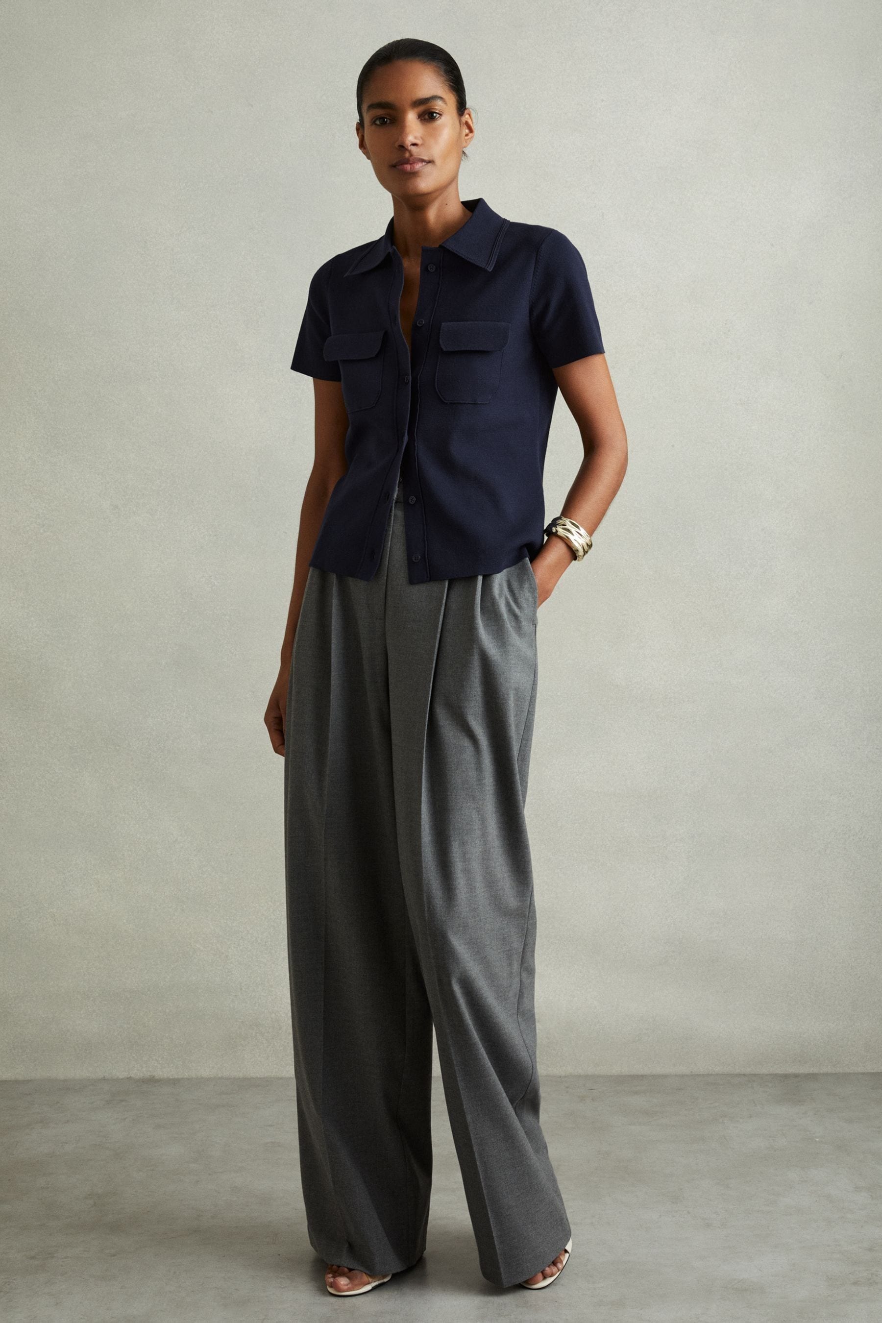 Reiss knitted polo on sale