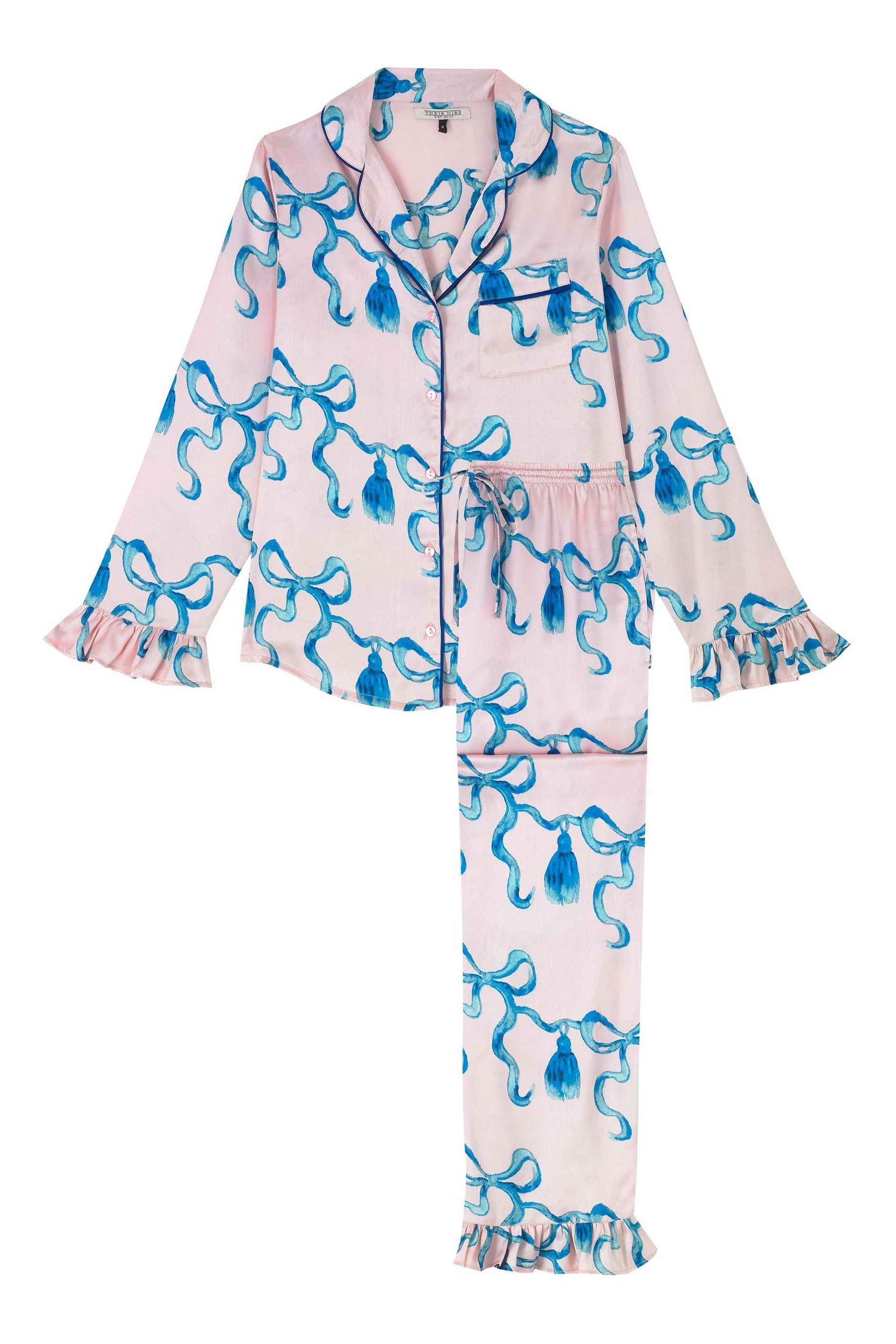 Their Nibs Women s Frill Traditional Pyjamas Set