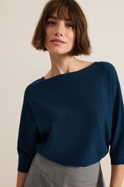 Phase Eight Blue Cristine Knit Jumper - Image 3 of 6