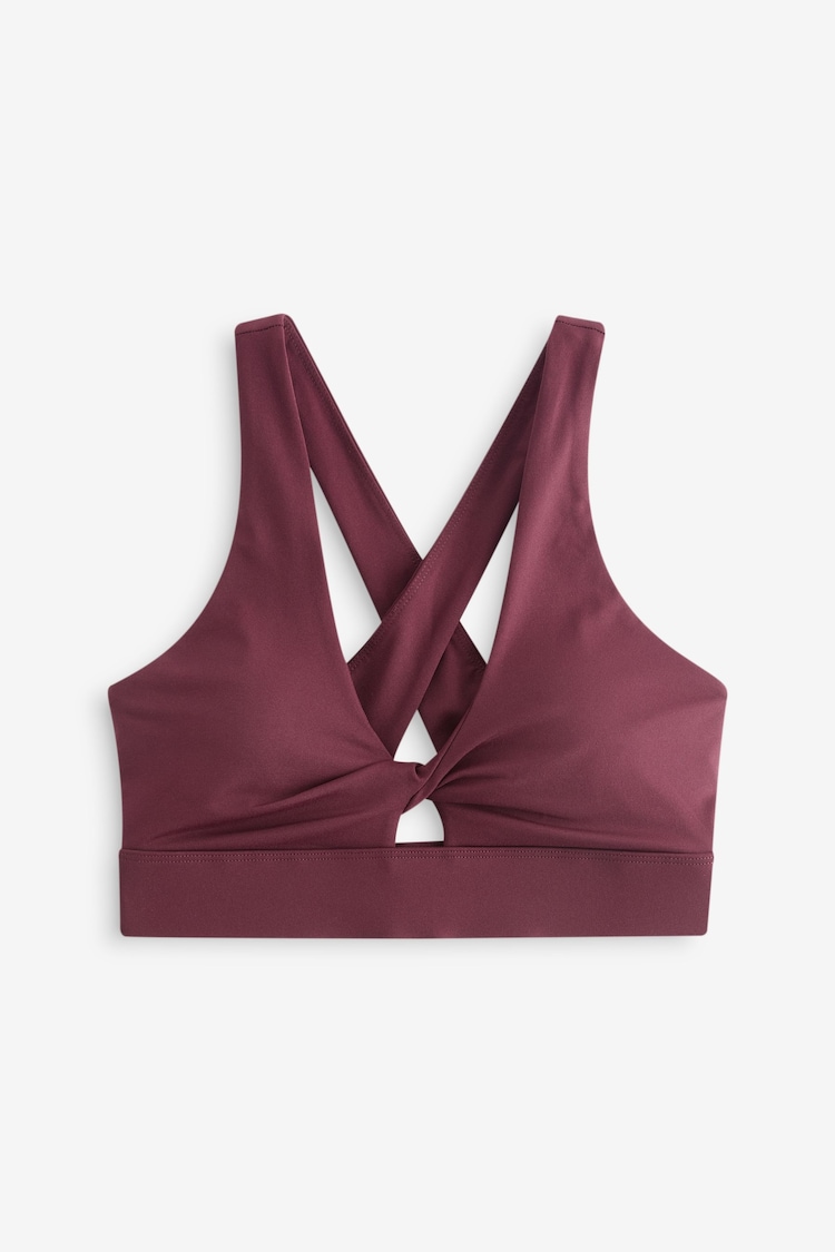 Fabletics Red Oasis Twist Medium Impact Sports Bra - Image 5 of 5