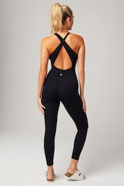 Fabletics Black Oasis Twist Front Pocket 7/8 Jumpsuit - Image 2 of 7