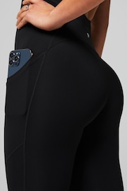 Fabletics Black Oasis Twist Front Pocket 7/8 Jumpsuit - Image 6 of 7