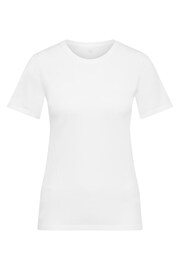 Fabletics White Feather Tech+ Short Sleeve Top - Image 5 of 5