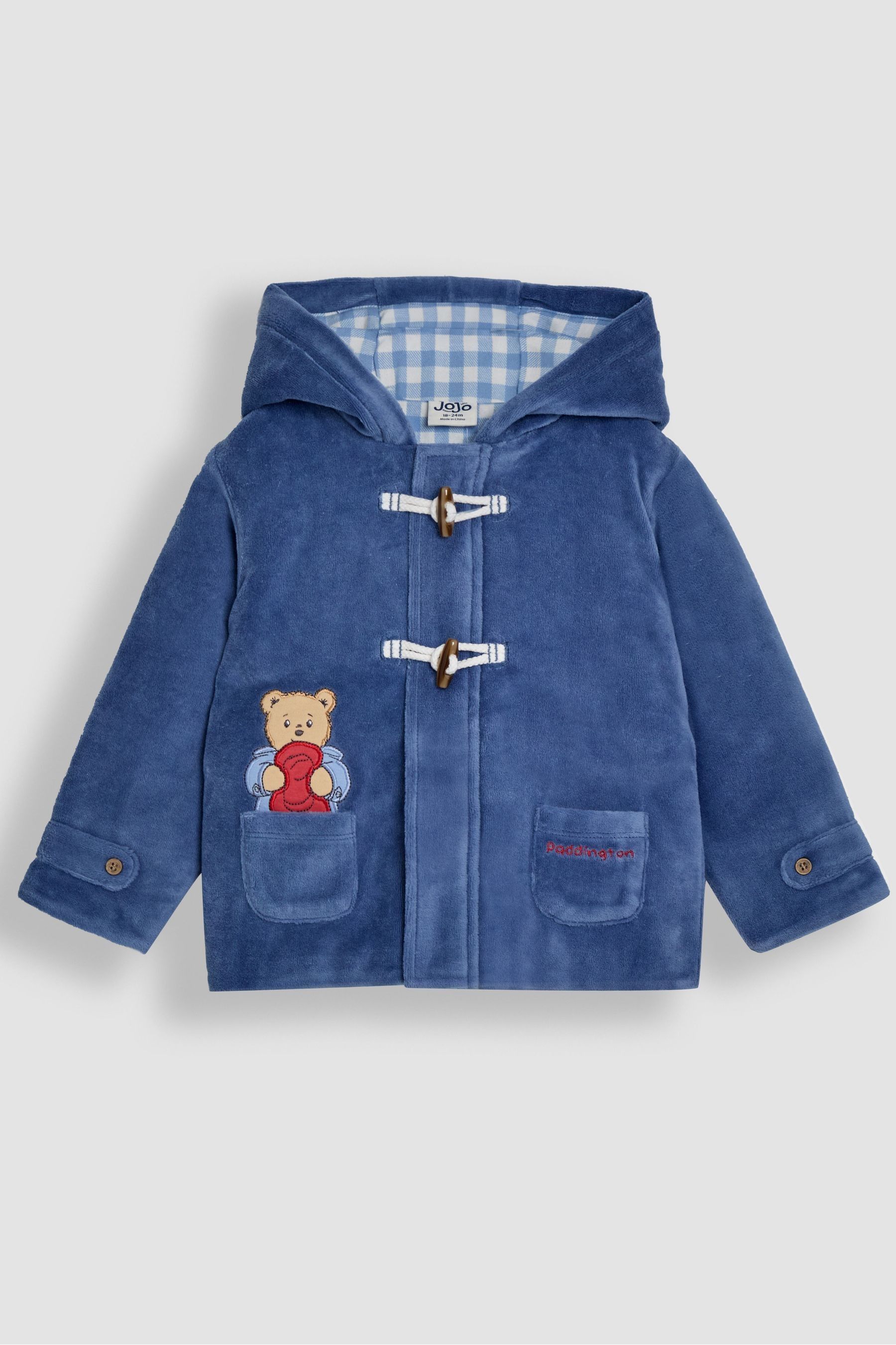 Buy JoJo Maman Bebe Navy Paddington Applique Duffle Coat from the Next UK online shop
