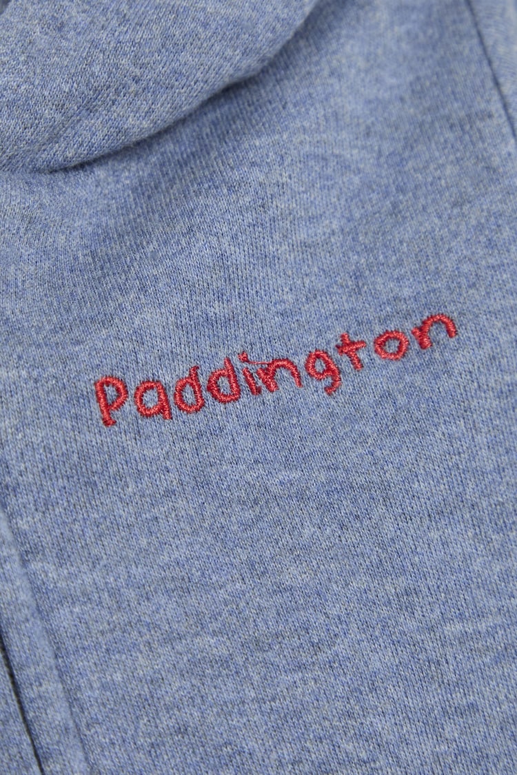 JoJo Maman Bébé Navy Paddington Appliqué Hooded Sweatshirt - Image 8 of 8