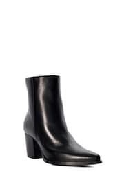 Dune London Black Paxten Smart Western Ankle Boots - Image 3 of 6