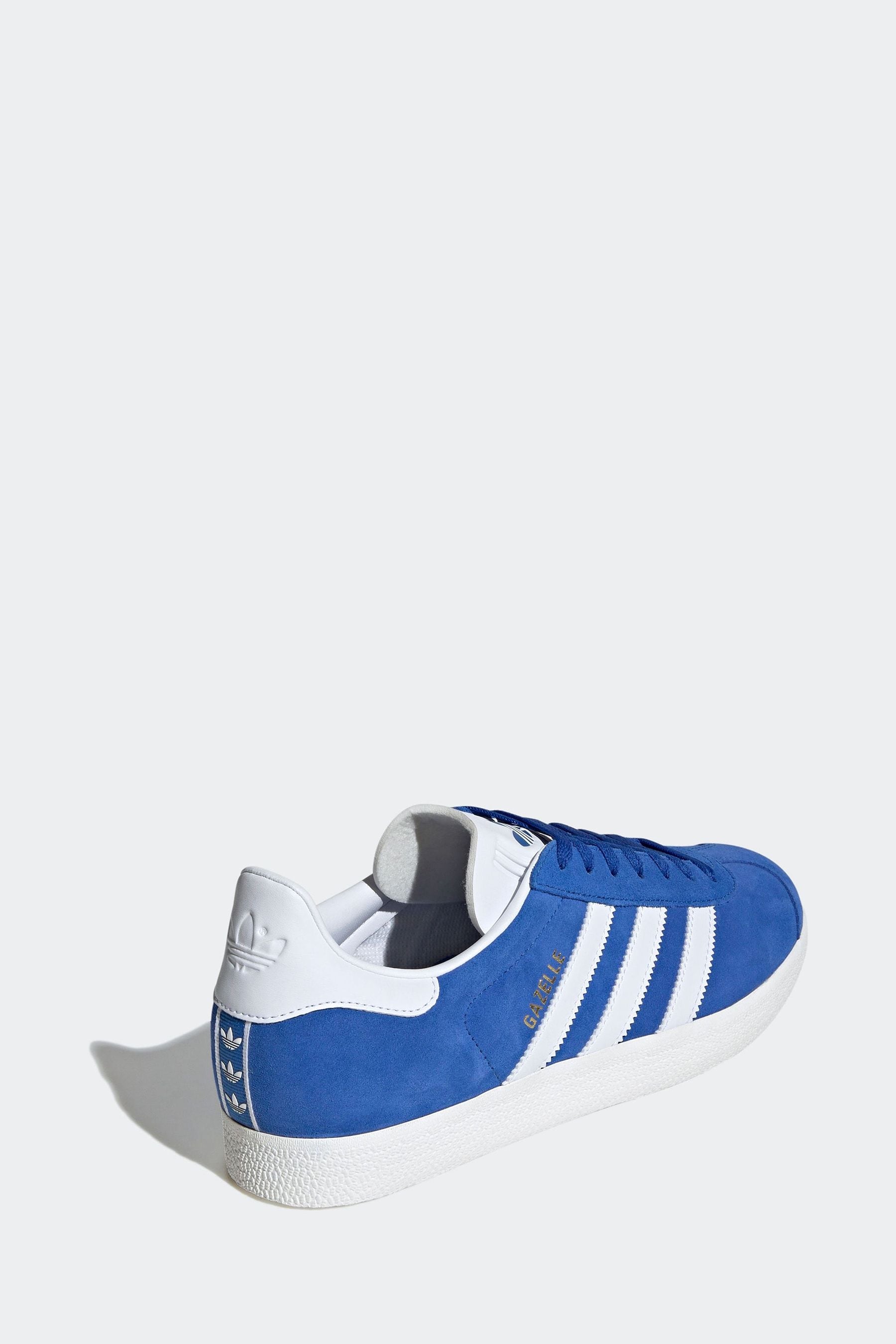 adidas Originals Blue White Gazelle Trainers