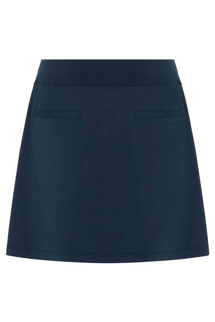 Original Penguin Golf Asymmetrical Blue Skort with Pleated Detail - Image 5 of 5