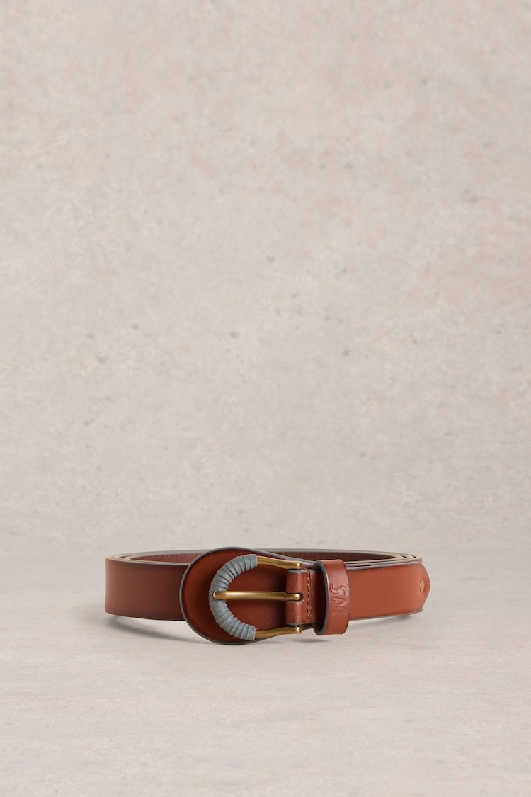 White Stuff Brown Wrap Around Belt - Image 2 of 3