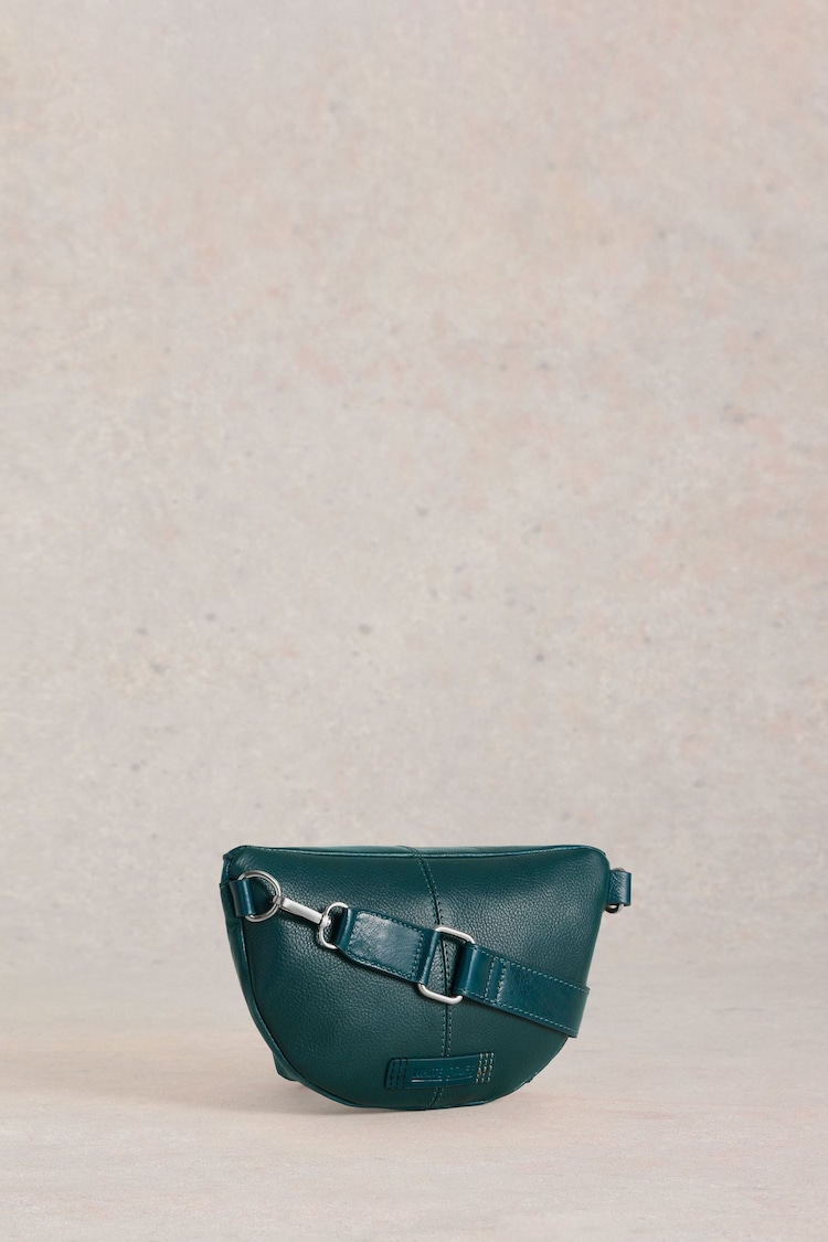 White Stuff Green Mini Sebby Leather Sling Bag - Image 1 of 4