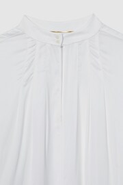 Reiss Off White Noemie Atelier Keyhole-Neck Top - Image 7 of 7