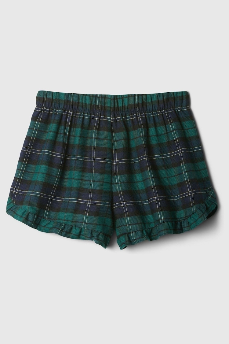 Gap Green Frill Hem Pyjama Shorts - Image 2 of 3