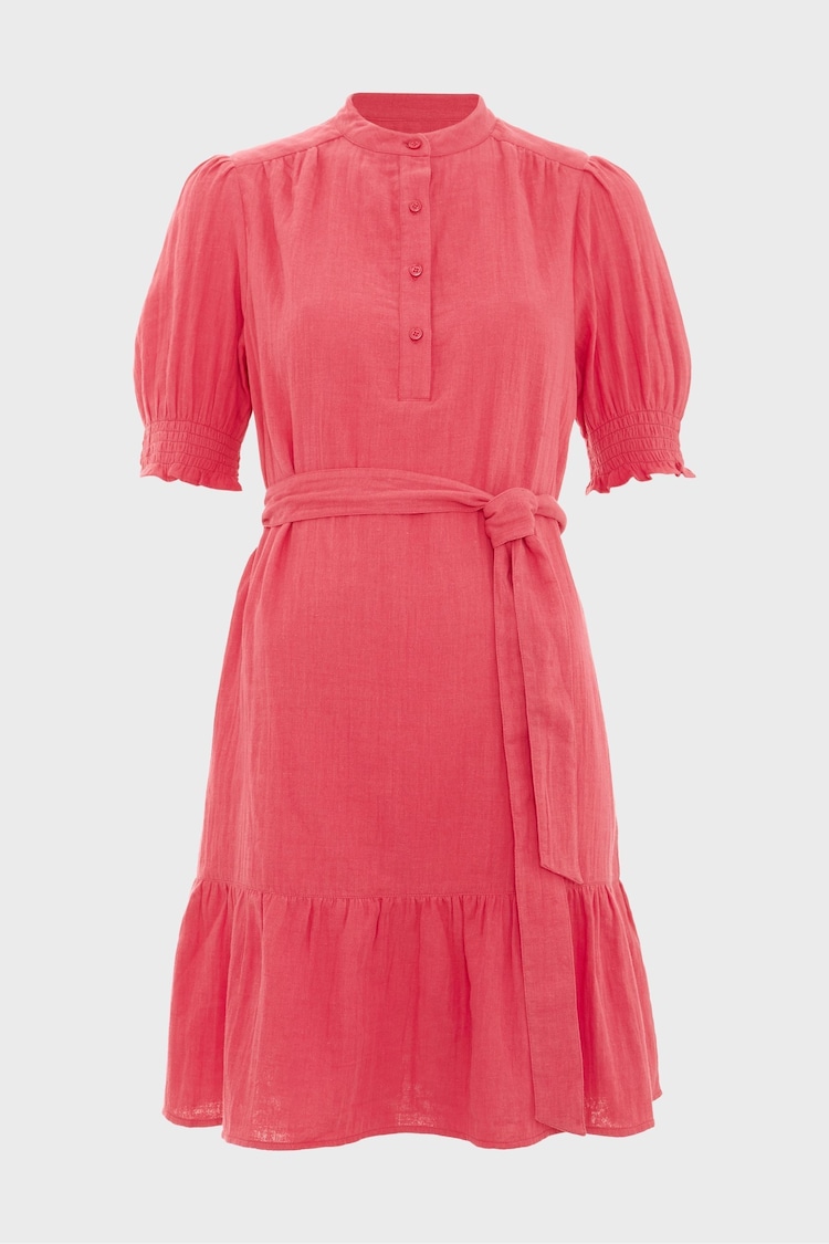 Hobbs Pink 100% Cotton Iza Dress - Image 4 of 4