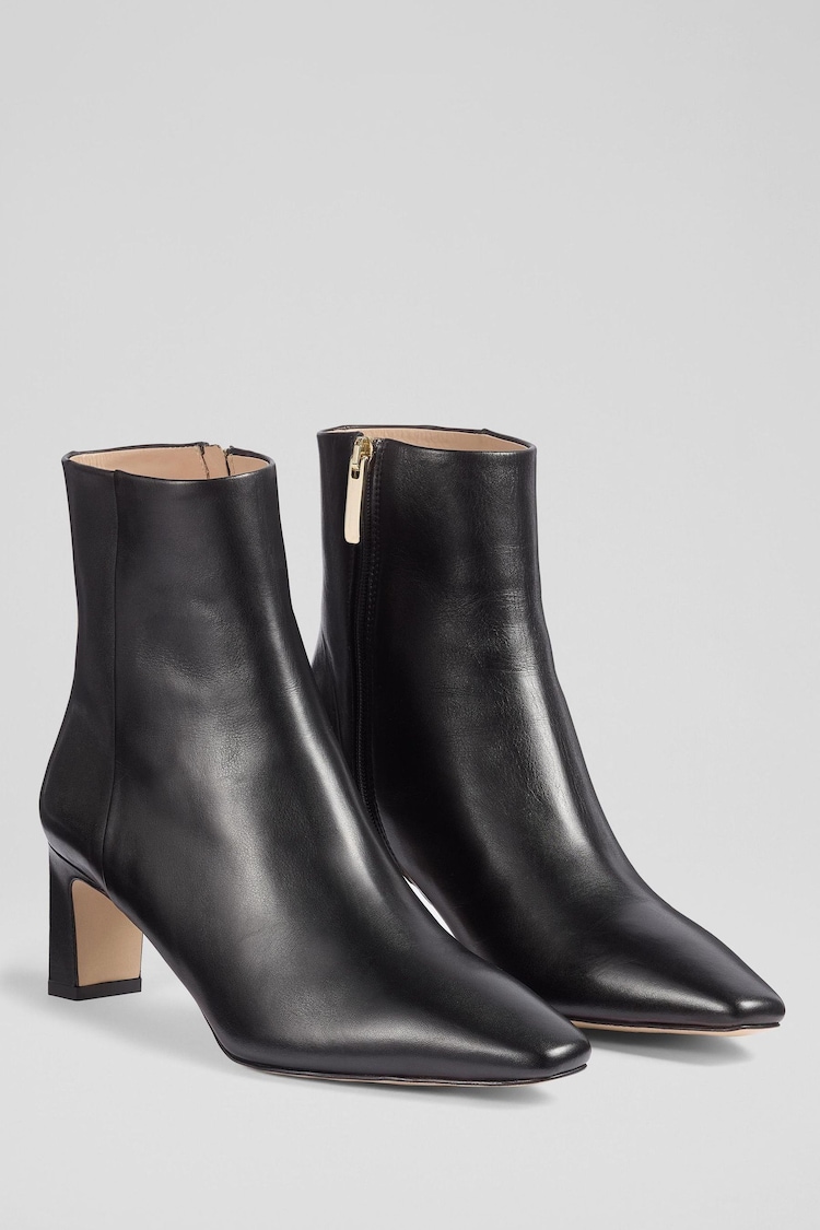 LK Bennett Black Margaux Blunt Toe Boots - Image 2 of 3