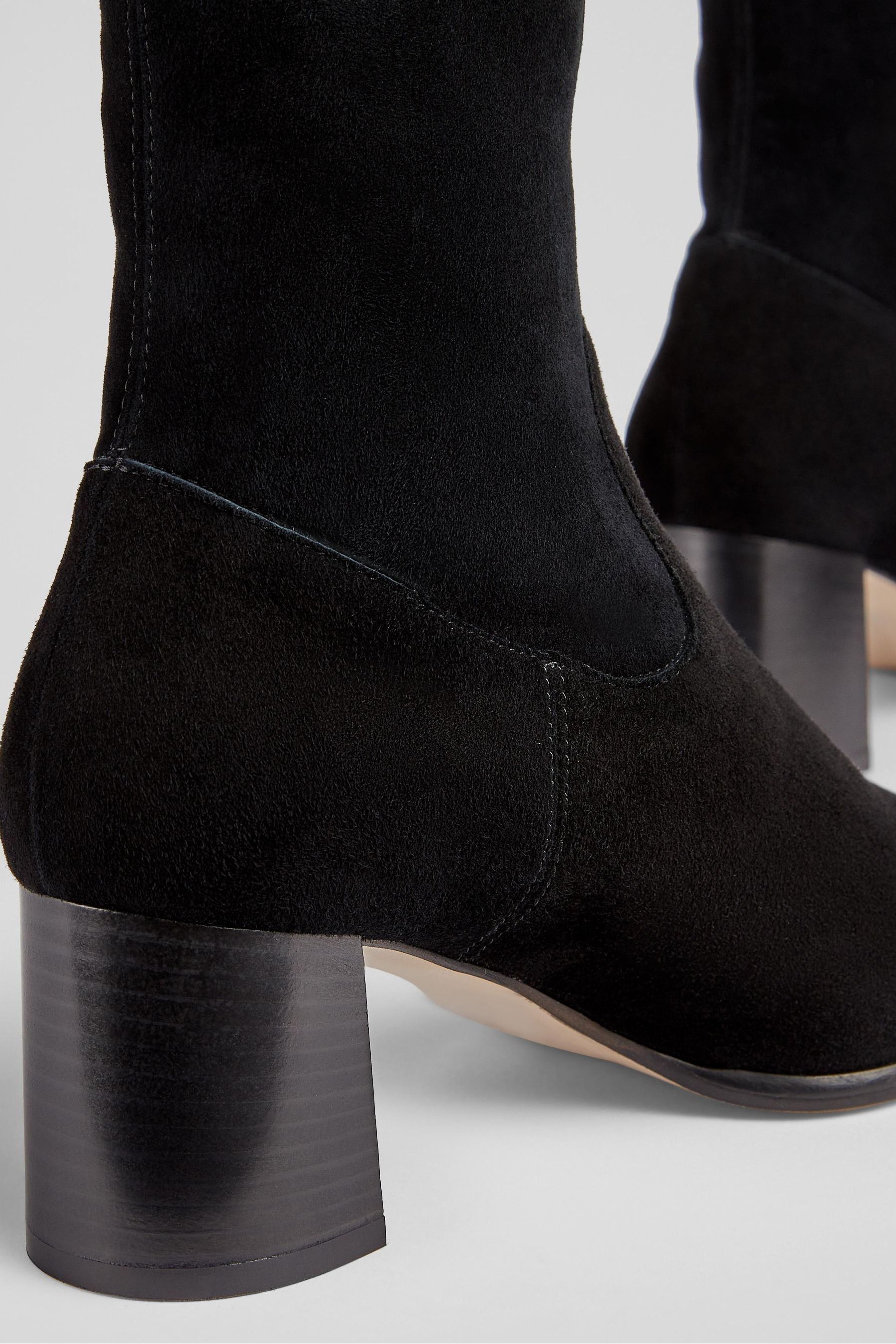 Buy LK Bennett Black Harp Block Heel Stretch Ankle Boots from the Next UK online shop