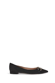 LK Bennett Black Natalya Snaffle Flats - Image 1 of 4